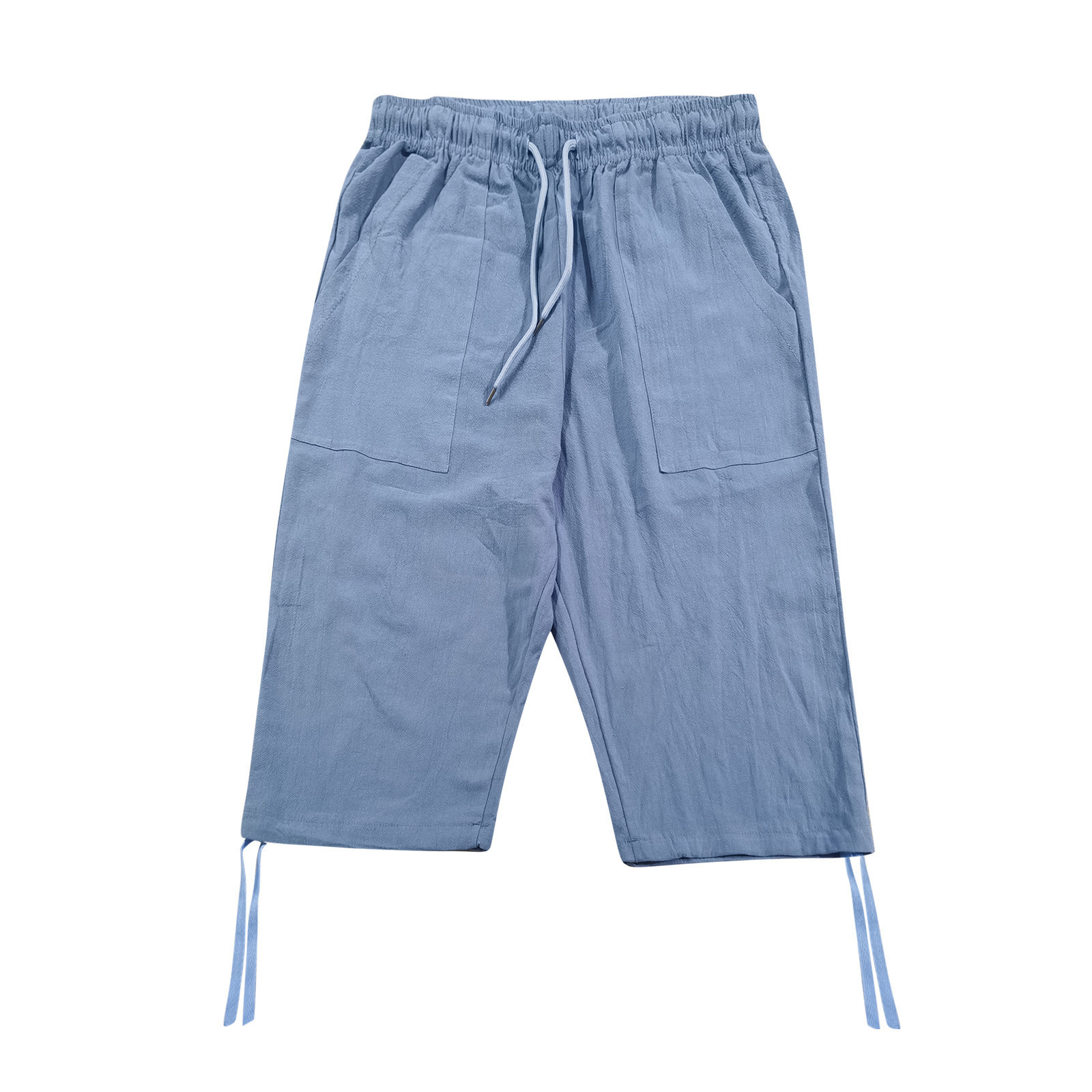 thumbnail image 2 of Pantalones deportivos cortos de jogging para hombre: pantalones con cintura elástica para el verano, 2 of 8